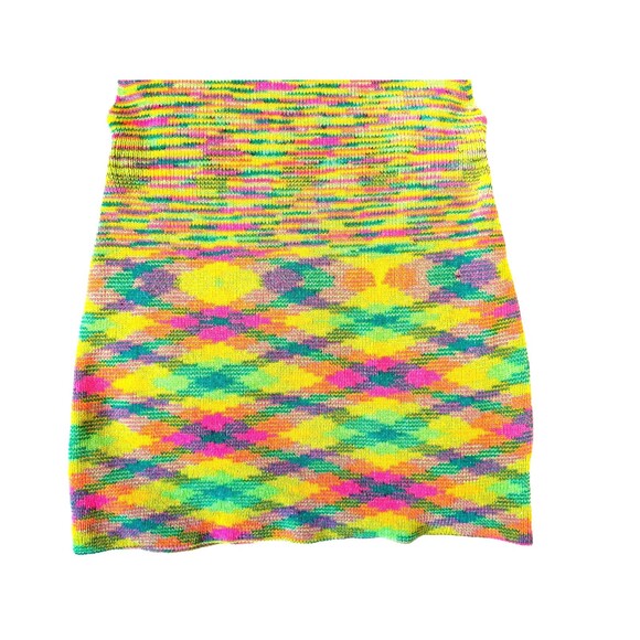 Multicolor backless knitted mini dress, sexy!! great pre-loved condition! size S - Picture 16 of 16